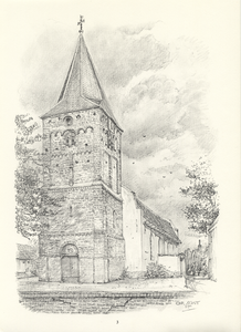 809989 Gezicht op de toren en het schip van de Nederlands Hervormde kerk (Brink 5) te Werkhoven.N.B. De gemeente ...